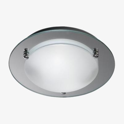 The Range Brooklyn Flush Ceiling, 300mm Round 2 Light E27 Polished Chrome - Polished Chrome