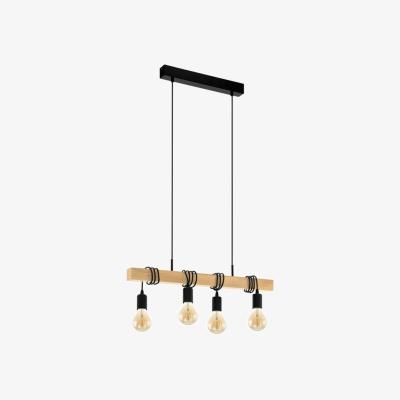 The Range Eglo Townshend Industrial bar pendant - Black / 2830kg