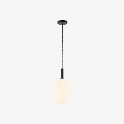 The Range Uma 18cm Dome Pendant Ceiling Light Opal White, E27 - Opal White