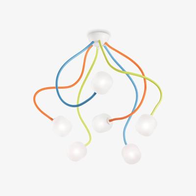 The Range Octopus 6 Light Multi Arm Ceiling Light - Multicolor