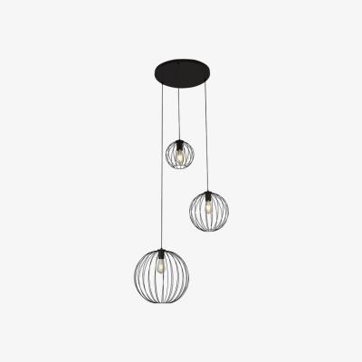 The Range Black Wire Frame Pendant - 3
