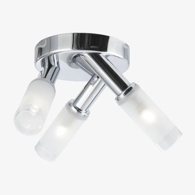 The Range Artic Three Light Bathroom Ceiling - Chrome