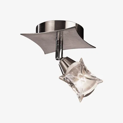 The Range Rosa Spotlight 1 Switched Light G9 with Adjustable Head, Satin Nickel - Satin Nickel