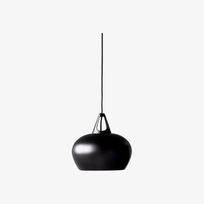 The Range Belly 29cm Dome Pendant Ceiling Light Black, E27 - Black