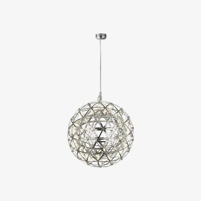 The Range Galaxy Chrome LED Metal Ball Pendant 400mm 3000K - Chrome