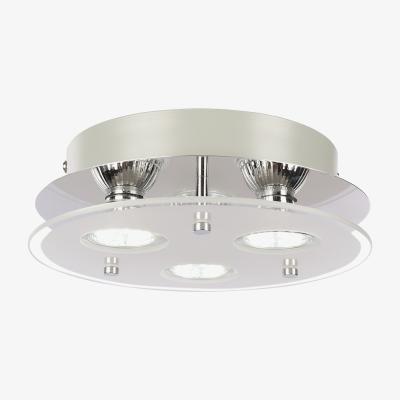 The Range Round LED Semi Flush Ceiling Light - Silver