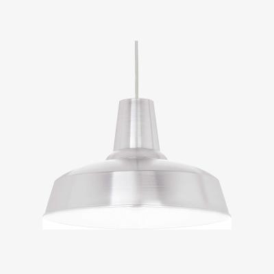 The Range Moby 1 Light Dome Ceiling Pendant - Aluminium