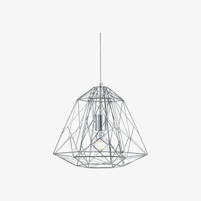The Range Searsport Chrome Geometric Cage Pendant  - Chrome