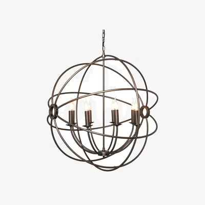 The Range Visconte Capri 8 Light Orbital Ceiling Pendant - Bronze