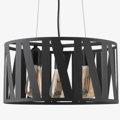 The Range CGC NIKITA Black Metal Cutout Suspended Ceiling Light - black