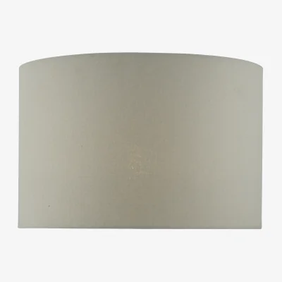 The Range Cassandra Grey Cotton Drum Shade 40cm