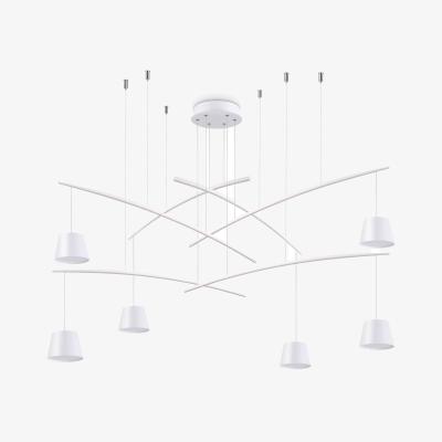 The Range Fish LED 6 Light Cluster Ceiling Pendant - White