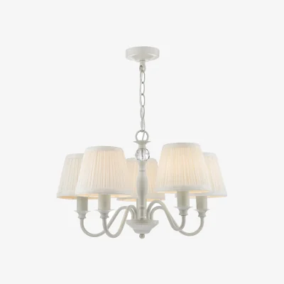 The Range Laura Ashley Ellis 5 Light Pendant Satin Grey