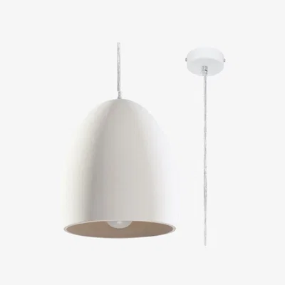 The Range Ceramic pendant lamp FLAWIUSZ - white