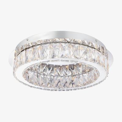 The Range Swayze 1 Light Flush Ceiling Light Chrome - Chrome