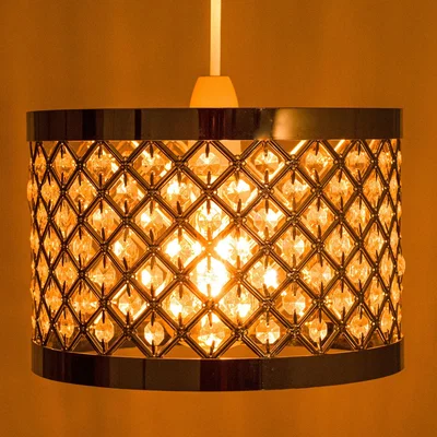 The Range Acrylic Moda Sparkly Ceiling Pendant Shade - Clear