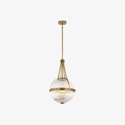 The Range Aster 3 Light Globe Ceiling Pendant Brass, E14 - Brass