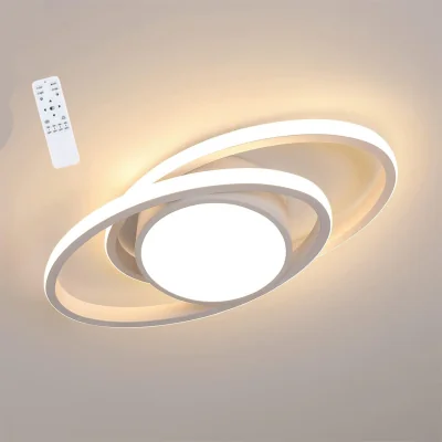 The Range Ceiling Light White Oval Dimmable - White