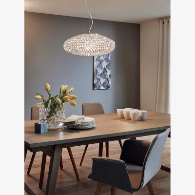 The Range EGLO Clemente 2-Light Glass Chrome Pendant - chrome