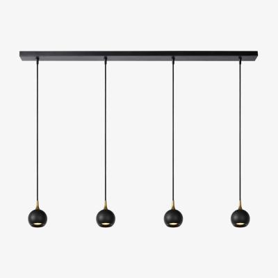 The Range Favori Modern Bar Pendant Light Black - Black