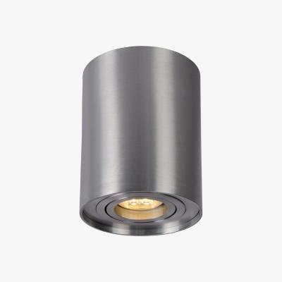 The Range Tube Modern Surface Mounted Ceiling Spotlight Satin Chrome - Satin Chrome