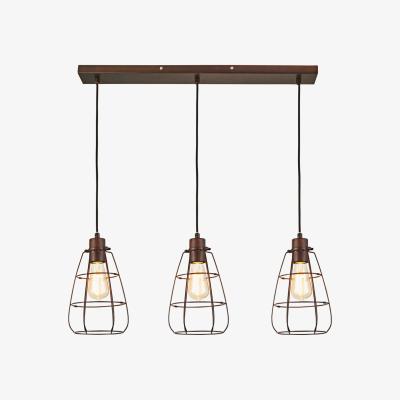 The Range Drax 3 Light Ceiling Pendant - Bronze