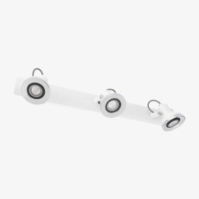 The Range Ring 3 Light Indoor Adjustable Wall Spotlight White, GU10 - White