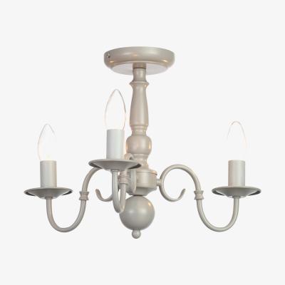 The Range Trudi Semi Flush Ceiling Light - Grey