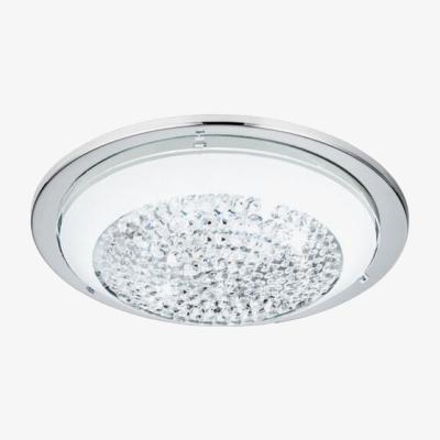The Range Acolla Chrome and Crystal Ceiling Light - Grey