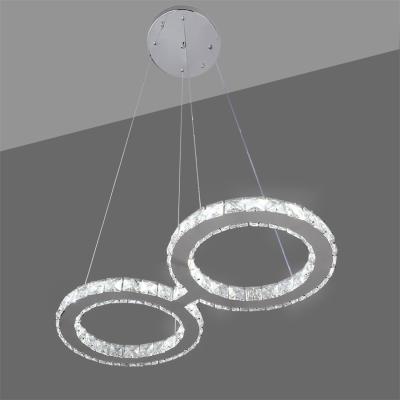 The Range Modern Crystal Pendant Light - Silver