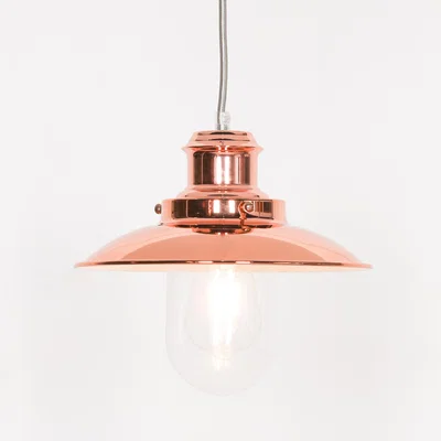 The Range Copper Pendant Hanging Ceiling Light in Fisherman Style - Copper