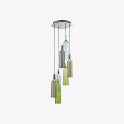 The Range Pensacola Chrome 7Lt Multi-Drop Pendant  - Chrome