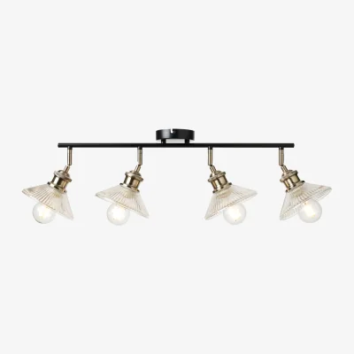 The Range Safie Industrial Style Ceiling Spotlight Bar - Gold