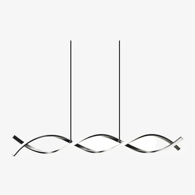The Range Infinity Black Double Twist LED Bathroom Wall Light 3000K - Black