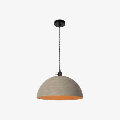 The Range Marne Retro Pendant Light Taupe - Brass