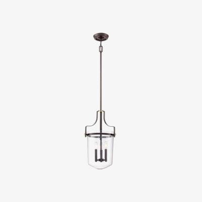 The Range Penn Station 3 Light Ceiling Pendant Western Bronze, E14 - Western Bronze
