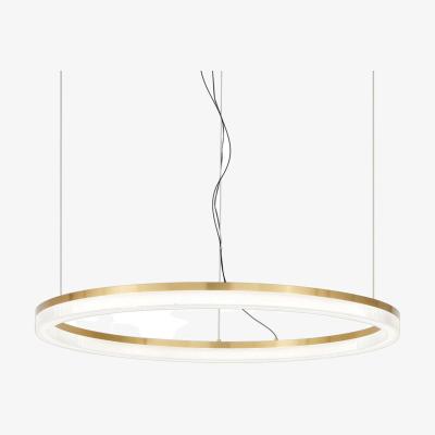 The Range Crown Integrated LED Pendant Ceiling Light - Brass / 80cm
