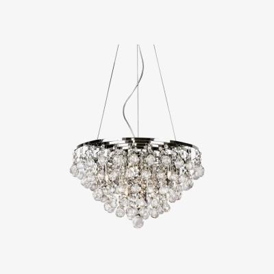 The Range Atla Ceiling Pendant 8 Light Polished Chrome, Crystal - Polished Chrome