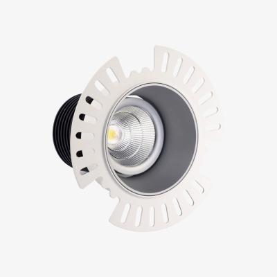 The Range Basy LED Tiltable Downlight, Silver Trimless, 3000K, IP20, DRIVER NOT INC. - Silver