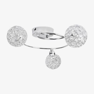 The Range Ducy 3 Way Silver Ceiling Bar Light - Silver