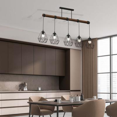 The Range Milagro Pendant Lamp Acero BlackBrown 5xE27 - Black/Brown