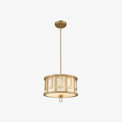 The Range Lemuria 2 Light Medium Round Ceiling Duo-Mount Pendant Gold, E27 - Gold