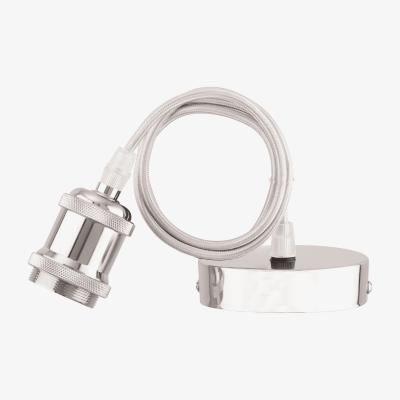The Range Decorative Pendant Light Fitting - Silver