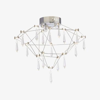 The Range Crystal Drop Ceiling Light  - Silver