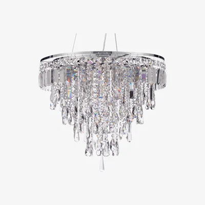 The Range Brona 6 Light Bathroom Pendant Ceiling Light - Chrome