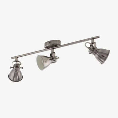 The Range EGLO SERAS 3-Spotlight Antique Nickel Ceiling Light - Grey