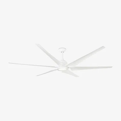 The Range Cies Led White Ceiling Fan With DC Motor - Shiny White