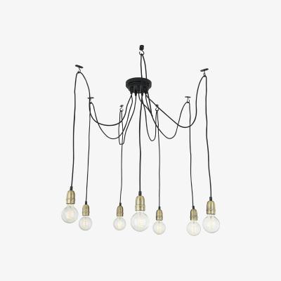 The Range Paloma Glass Ball LED Ceiling Light - Black / 17cm
