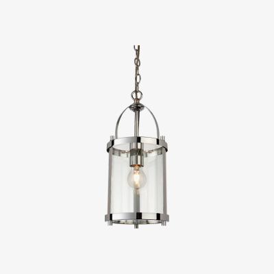 The Range Imperial 1 Light Round Ceiling Pendant Lantern Chrome, E27 - Chrome