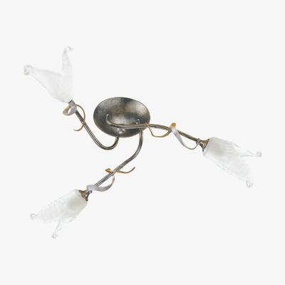 The Range Fly 3 Light Semi Flush Multi Arm Ceiling Light Silver, Black, Gold, G9 - Silver